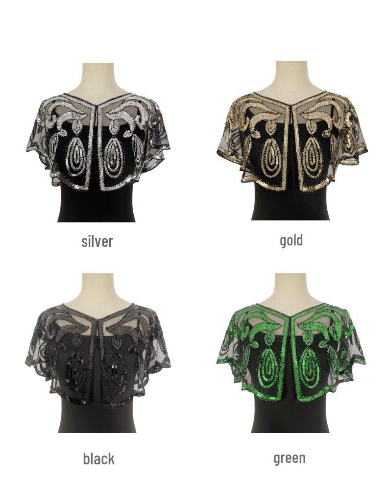 Summer Women's Sequin Mesh Shrug - Versatile Outerwear