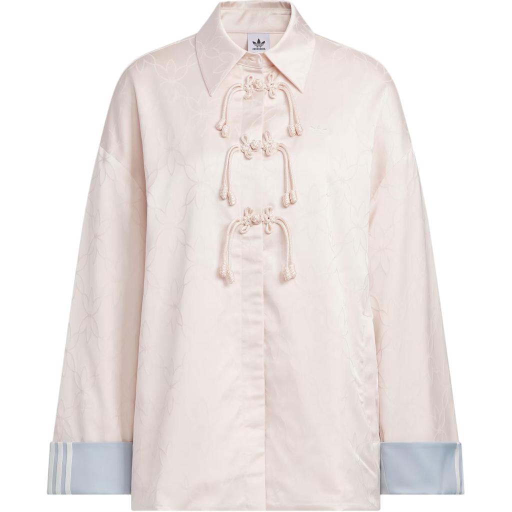 Adidas Originals Cny Shirt Jacket Fashion Comfortable Versatile Jacket Women Jacket Miracle-Quartz KB6408