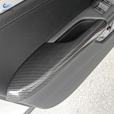 Car Accessories Carbon Fiber Style Interior Door Panel Armrest Cover Protection Trim For Honda Civic 11th