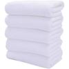 White Ultra-Fine Fiber Absorbent Towel, 300g, Thickened, Non-Shedding, Small Square, Ideal for Foot Bathing