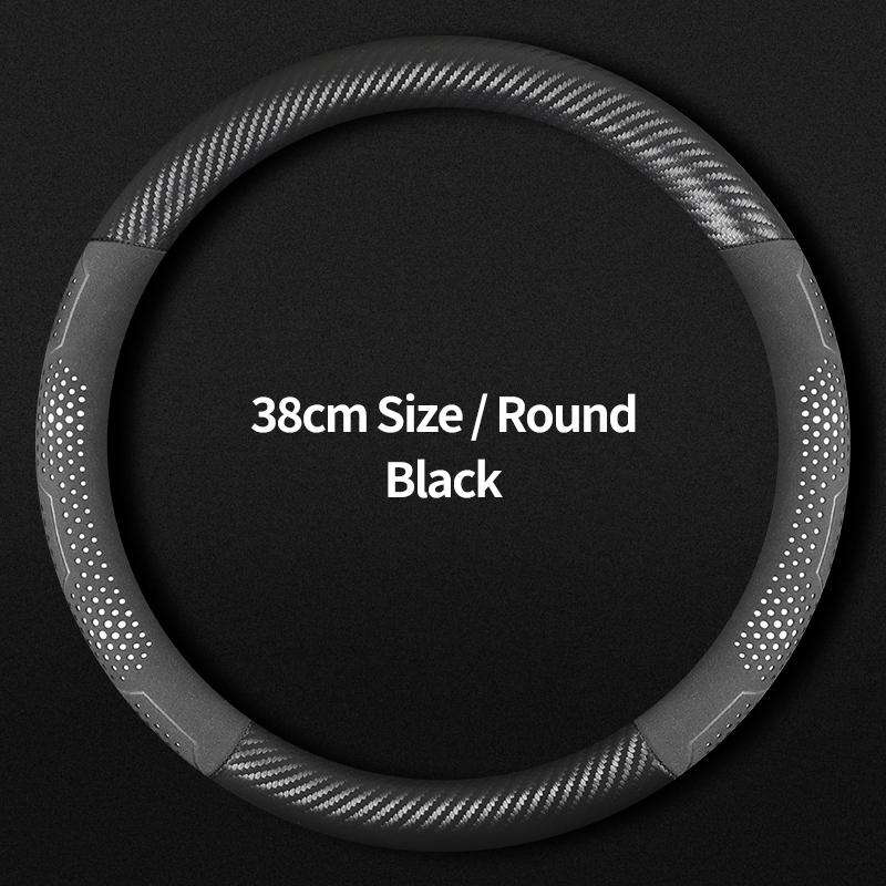 

No Smell Thin For Buick LaCrosse Steering Wheel Cover Genuine Leather Carbon Fiber 2.4 3.0 2.0T 2006 2007 2008 2009 2010