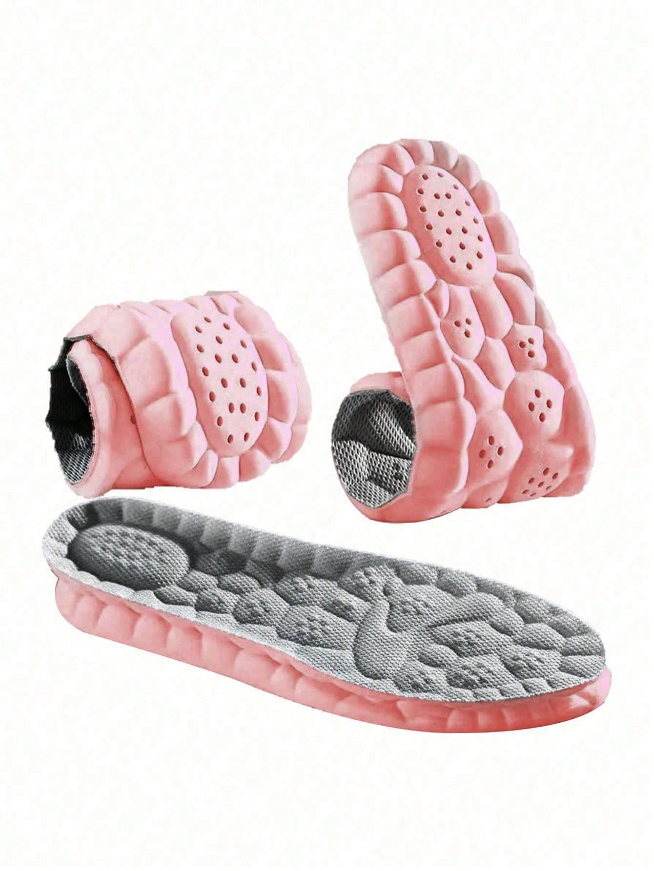 

2 пары женских стелек, обладающих свойствами защиты от запаха, воздухопроницаемости, влагопоглощения, амортизации и исключительной мягкости 39-40