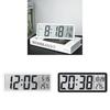 Modern Lcd Wall Clock With Temperature And Humidity Display For Living Room Decor