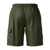 Men's Color Cargo Shorts with Elastic Waist and Drawstring - Multi-Pocket Lightweight Comfortable for Summer Casual