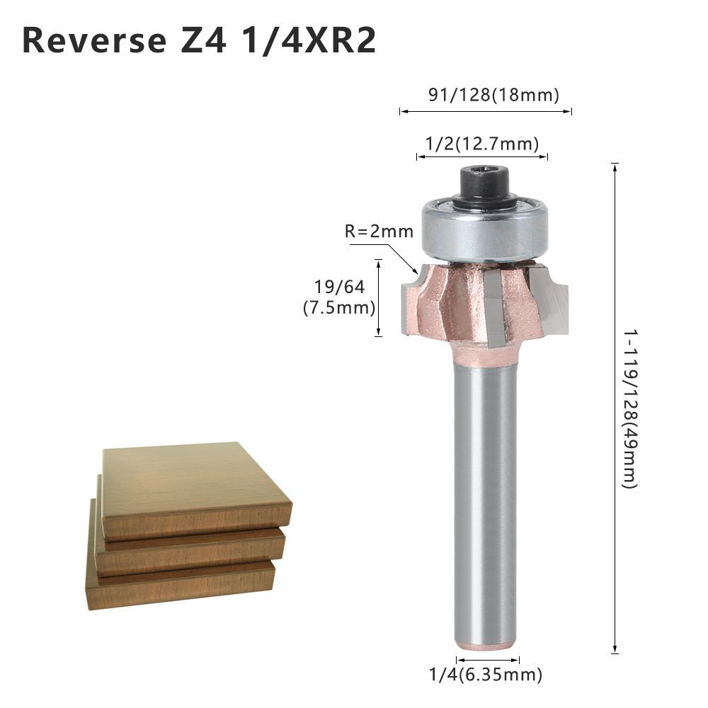 Four-Blade Rounded Corner Knife, Edge Banding Knife, Forward Rotation And Reverse Rotation, Double R Line Knife, Woodworking Decoration Cabinet Door