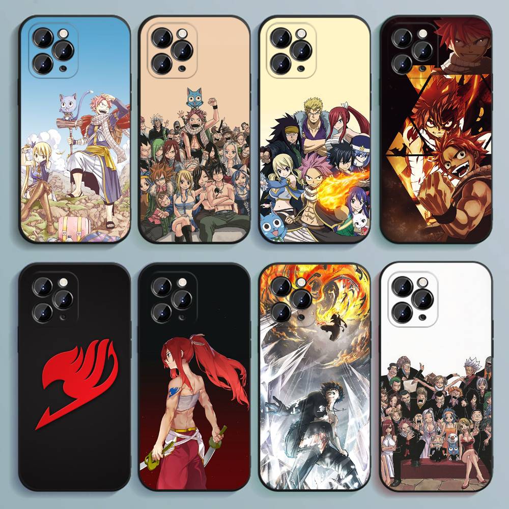 Anime Fairy Tail Comics Phone Case For iPhone 17,16,15,14,13,12,Pro,Max,Plus,E,SE4,Air,Mini Black Soft Cover