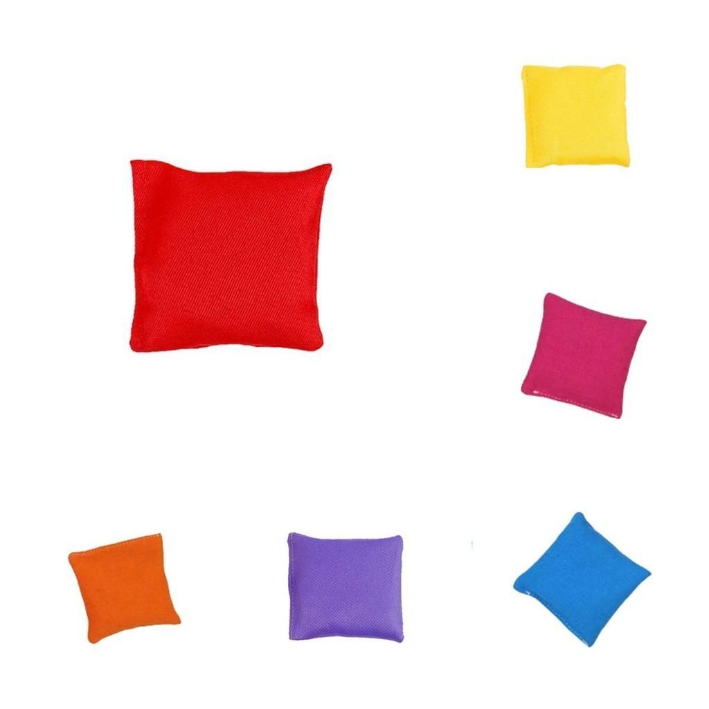 Kindergarten Cloth Sandbags Children's Toys Baby Small Sandbags Outdoor Canvas Flat Sandbags Pure Color Flat