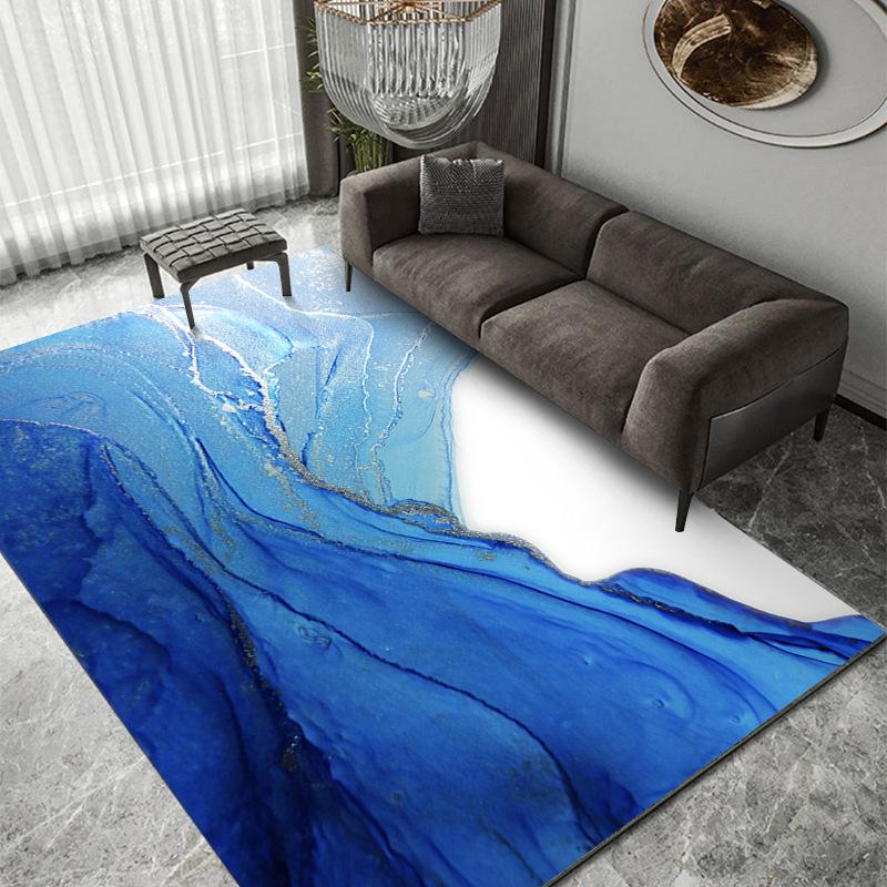 Nordic Light Luxury Carpet Fully Covered Living Room Sofa Carpet Tea Table Mat Bedroom Thickened Splicing Carpet