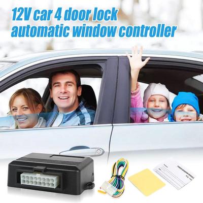 12V Auto Window Closer Module 4-Door Automatic Closing System Anti-Pinch Protection Window Lock Actuator For Car Truck SUV