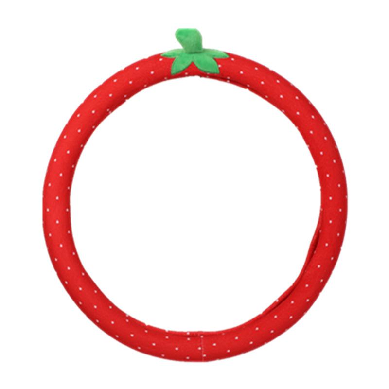 Car Cartoon Steering Wheel Cover Creative Cute Car Handle Gloves Winter Plush Steering Wheel Cover