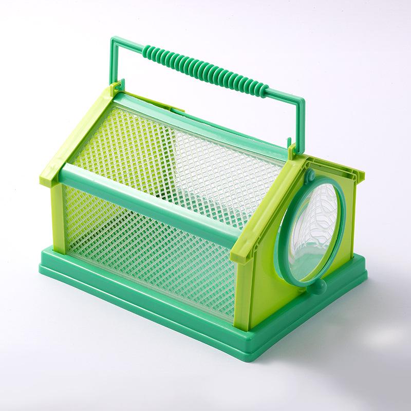 

Детская портативная коробка для наблюдения и ловли насекомых для исследования на открытом воздухе зелёный