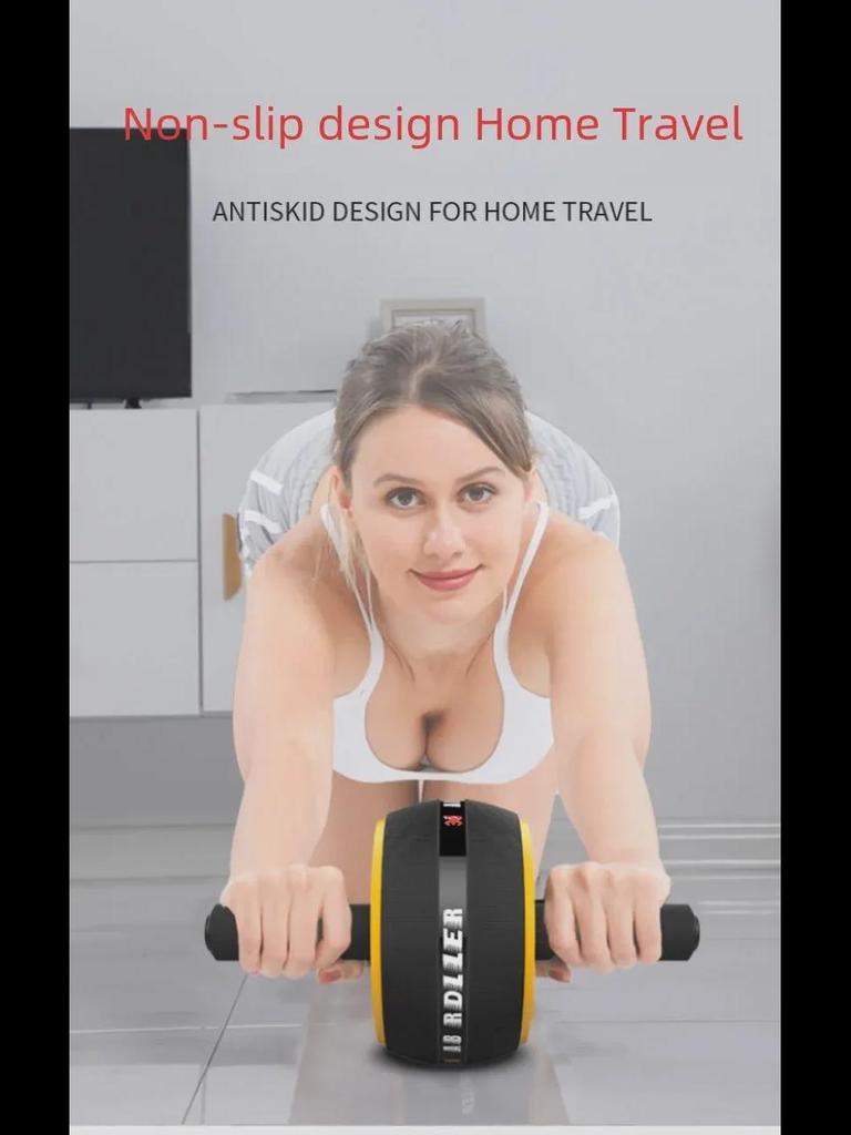 Automatic Rebounding Ab Wheel for Men & Women - Quick Ab Muscle Trainer & Home Fitness Roller