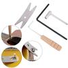 4Pcs Electric Guitar Repair Tool Metal Truss Bar Wood Handle Wrench Musical Instrument Accessories