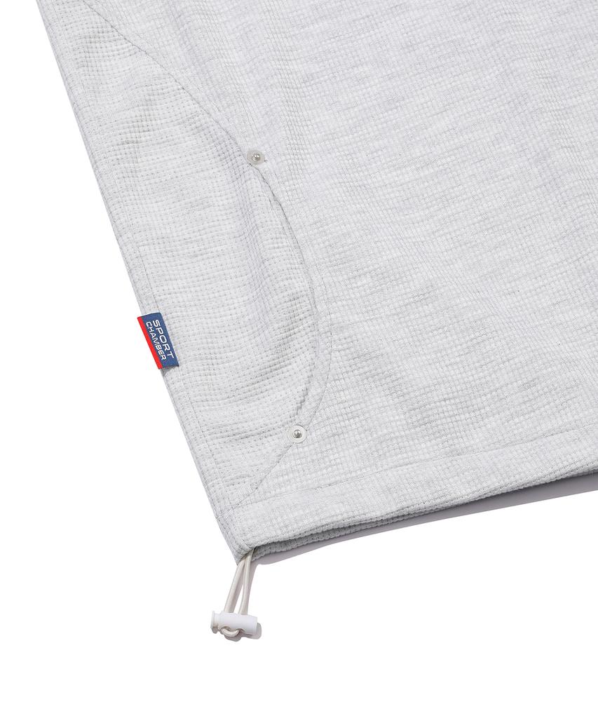 Sc Waffle Year-Open Hoodie (1% Gray)