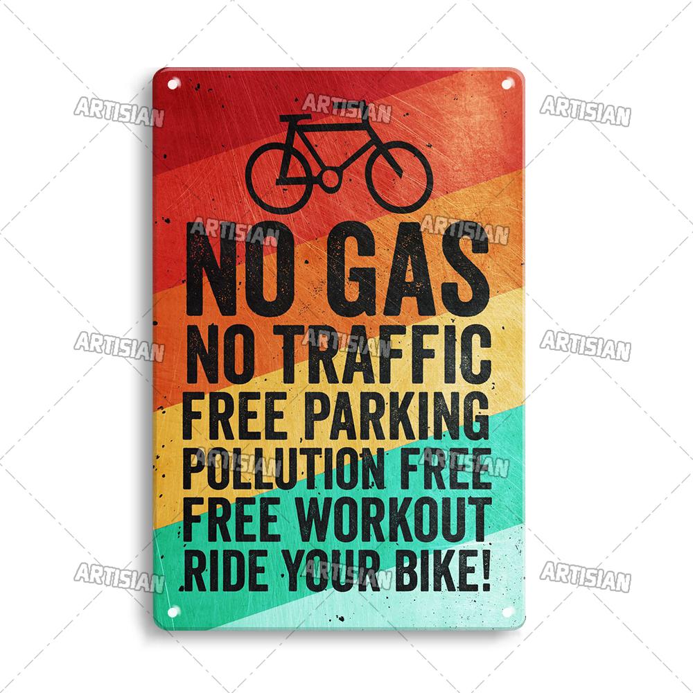 Artisian Cycling Metal Sign Bicycle Riding Tin Plaque Bike Decorative Poster Wall Decor Garage Bar Pub Club Hotel Cafe Kitchen