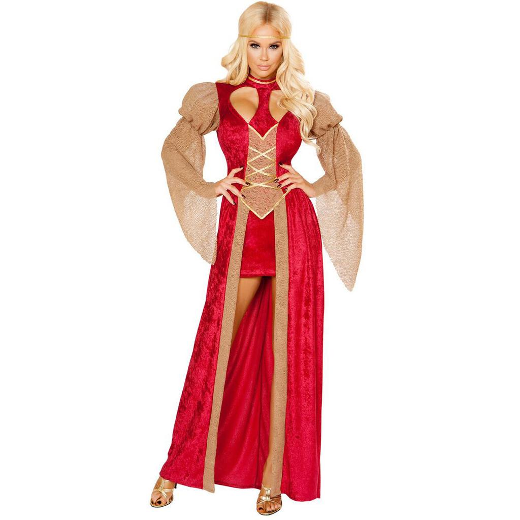 European and American Greek Muse Dress Halloween Costume, Arabic Vintage Court Dress, Robe Dress