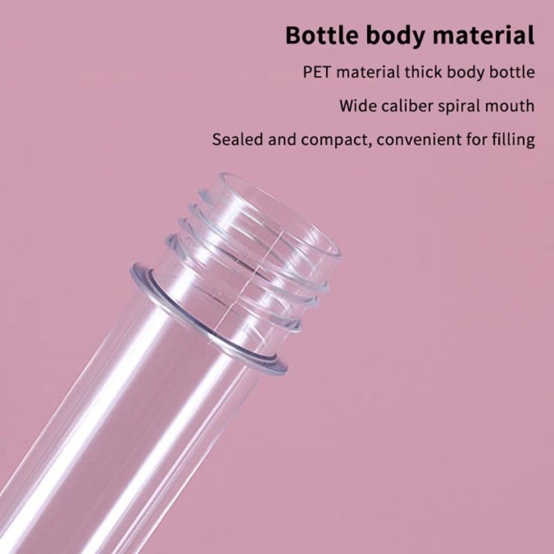5Pcs 40Ml Transparent Mask Bath Salt Test Plastic Tube With Aluminum Cap Empty Clear Pet Cosmetic Tube