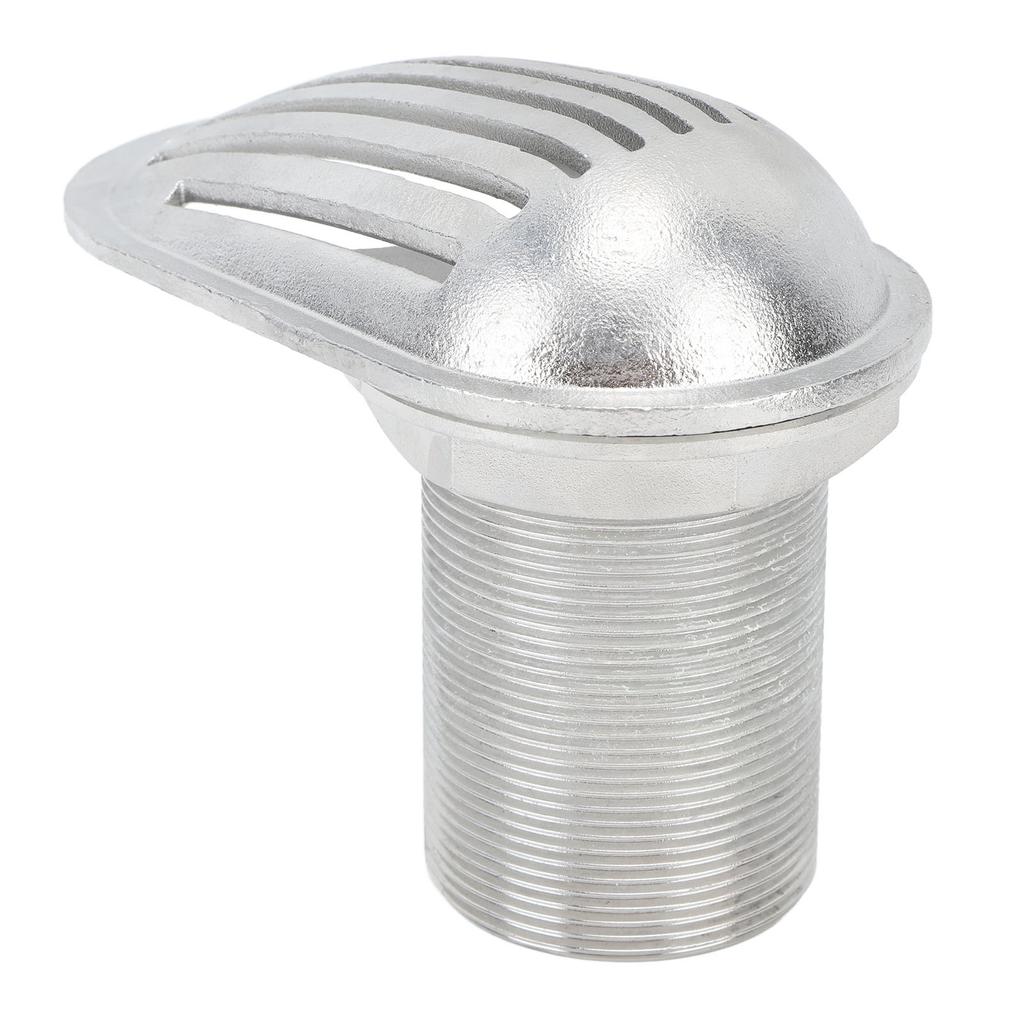 2in Marine Boat Strainer, 316 Stainless Steel Thru Hull Water Pickup Filter Scoop for Yacht Kayak