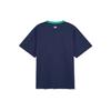 MLB T Shirts Men's Midnight Marine Blue Crew Neck Moderate Straight Fit 3ATSV0334-43NYS