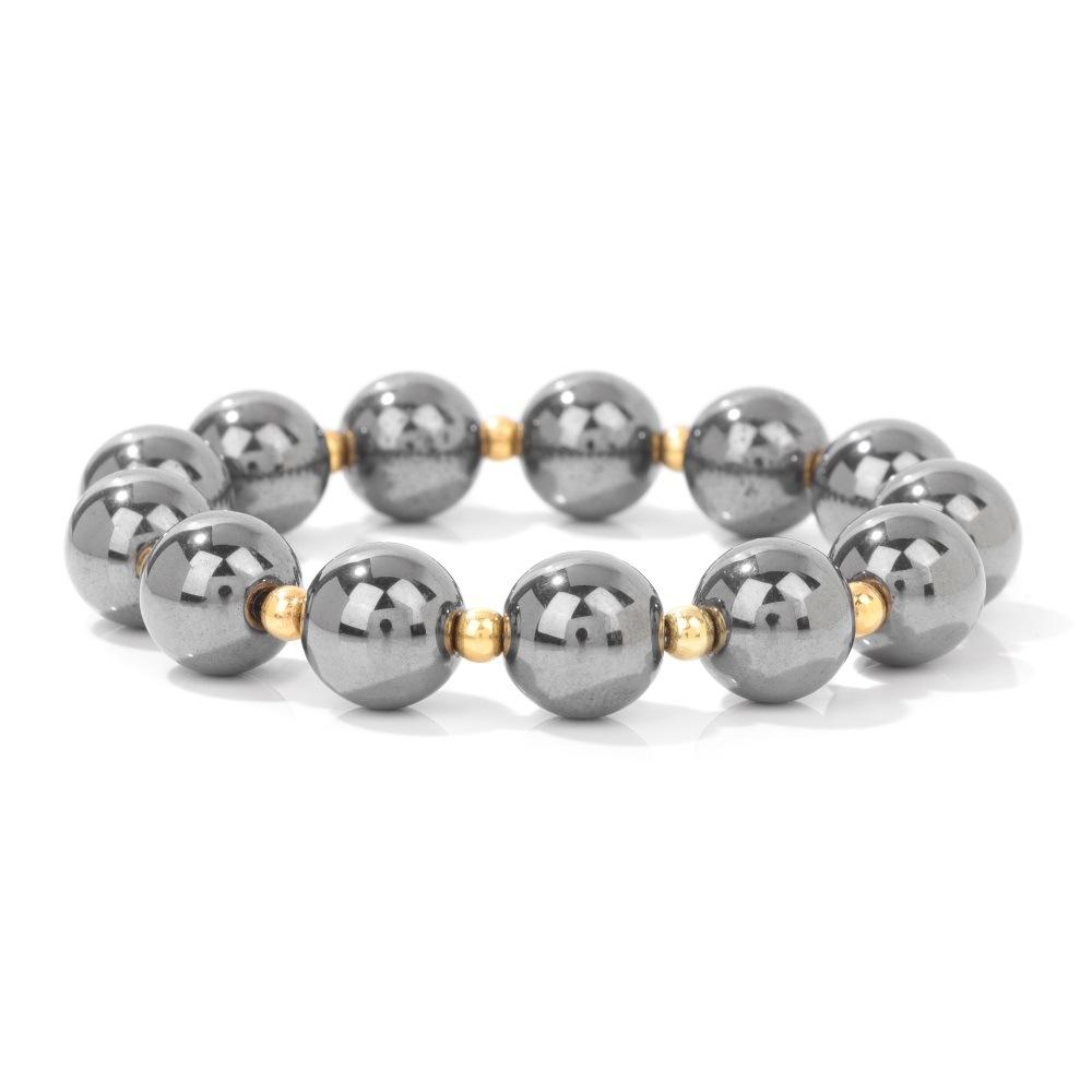 JYL TS Bracelet Yin Yang Black White Contrast Balanced Fosters Harmony And Stability 12mm black gallstone киноварь