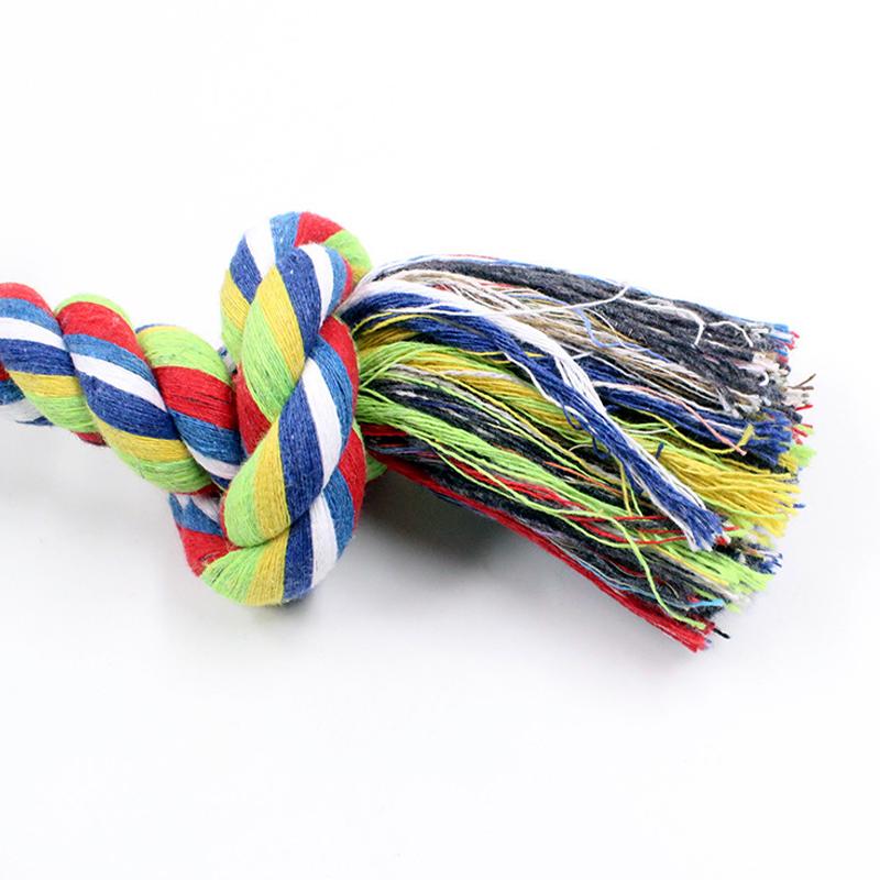 Dog Toys Puppy Cotton Chew Rope Knot Toy Durable Braided Dog Cleaning Teeth Bone Rope Dog Training Supplies Juguetes Para