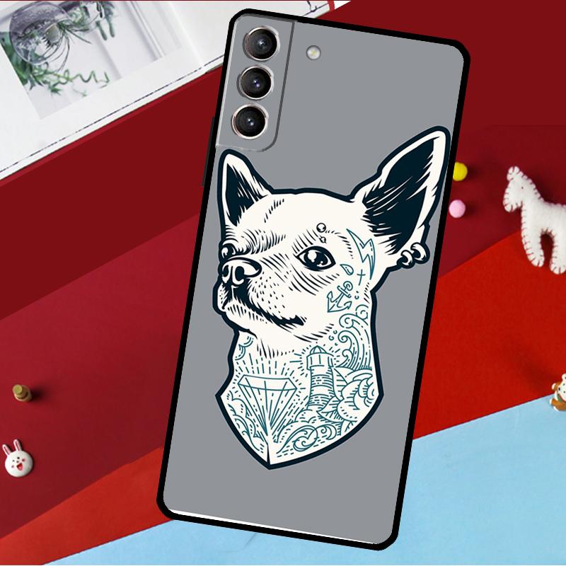 Cartoon Chihuahua Dog Funda For Samsung Galaxy S26 S25 S24 S21 S22 S20 Ultra S9 S10 Plus S23 FE S25 FE Phone Case