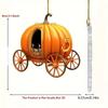 Halloween Carriage Pumpkin Acrylic Flat Surfac Pendant For Enhancement Interior