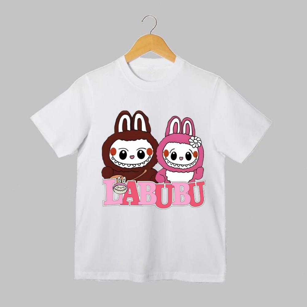 

3D Printing LABUBU Printed Short-sleeved Polyester Fiber Production Unisex S