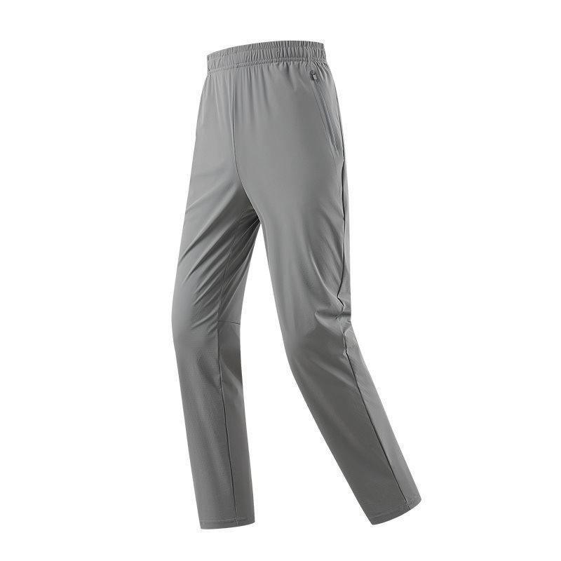 2026 Men s and Women s Summer Thin Elastic Straight-Leg Ice Silk Breathable Casual Pants 3XL