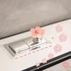 Blumenförmiger Toilettenspülknopf Bequeme Spülung Hebeabdeckung Toiletten-Wassertankknopf Hilfsgerät Badezimmerzubehör für Zuhause