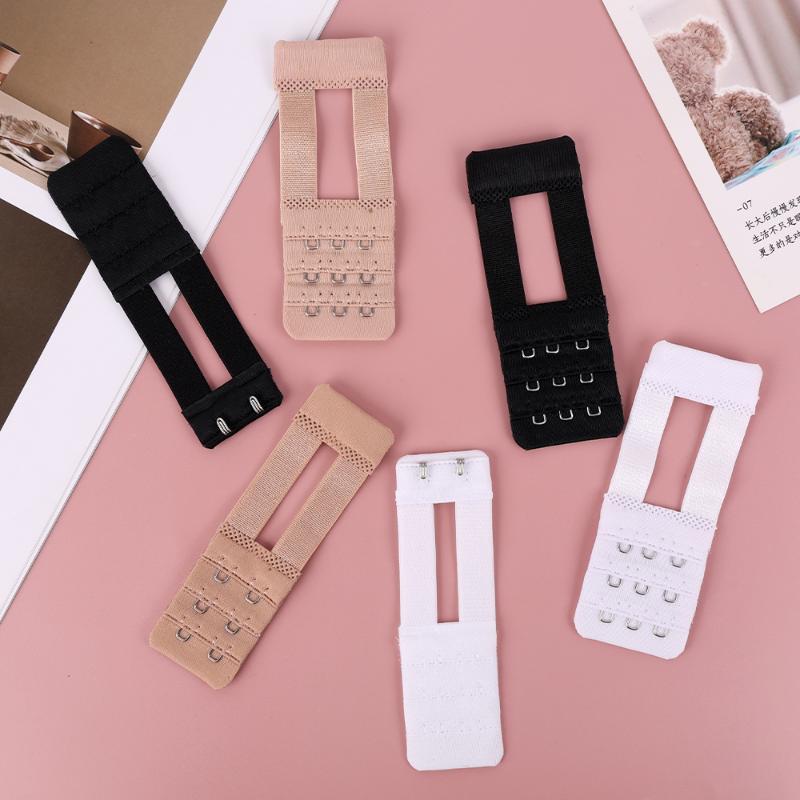 3Pcs Nylon Extenders Buckle Extension for Women Girl 3 Row 3 Hooks Bra Strap Extender Lengthen Tool Hook Intimates Accessoies