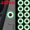10pcs Car Noise Reduction Stickers Car Door Shock Absorption Stickers Car Luminous Warning Stickers Auto Exterior Accessories