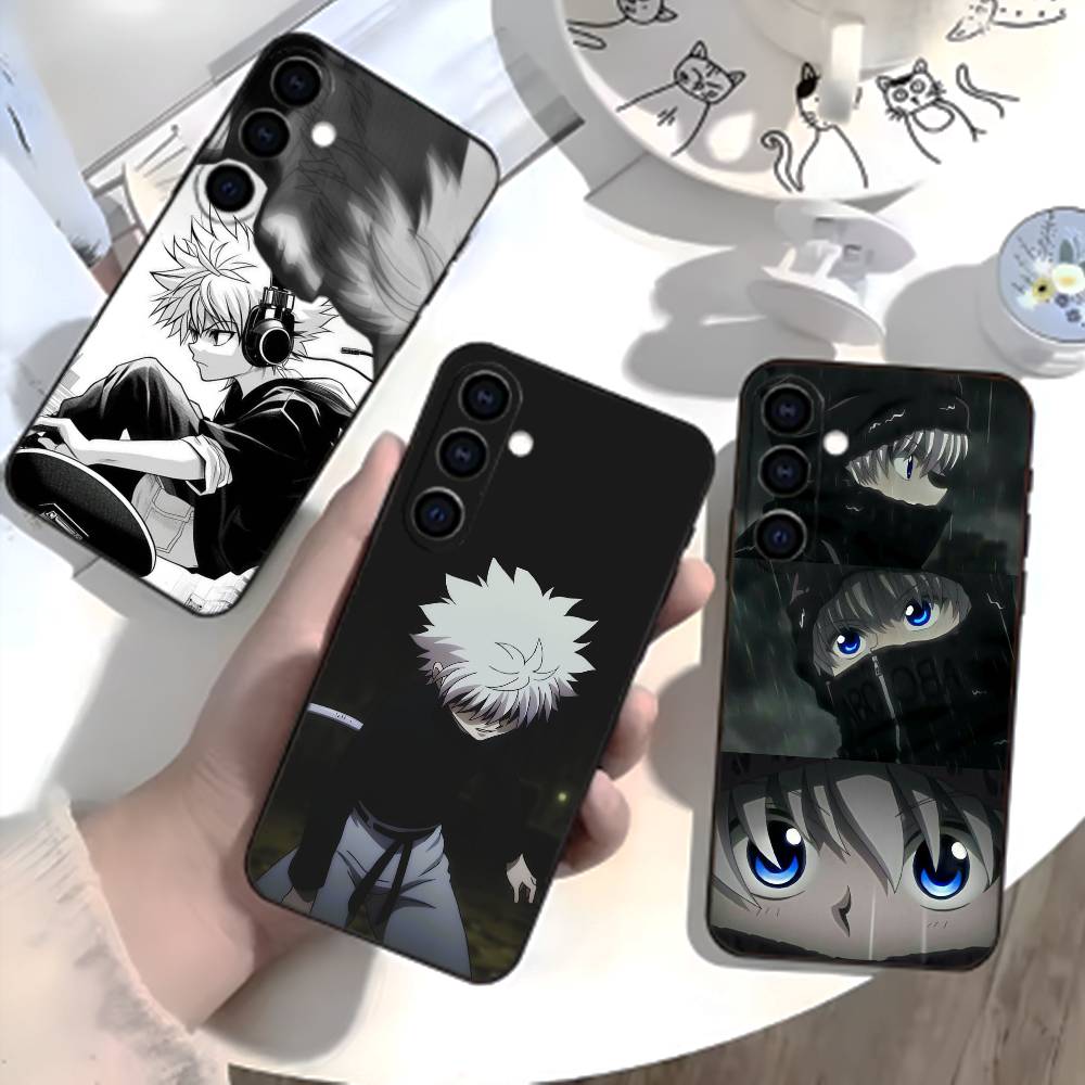 G-Killua Zoldyck K-Hunter X Hunter Phone Case For Samsung Galaxy A73,21,22,32,71,53,52,51,80,5G Soft Black Cover