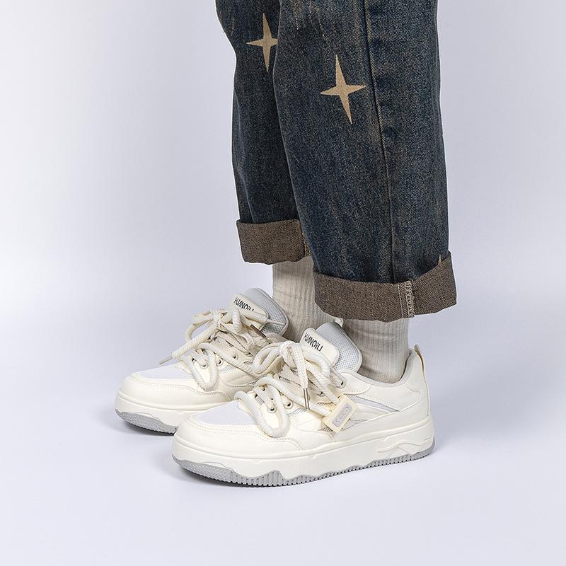 Global mesh white shoes men's ZHQ5616-1 summer breathable men's shoes trendy versatile platform casual board shoes