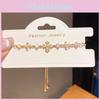 Required Zircon Iris Cross Bracelet Fashion Gold Women Jewelry For Gift Giving