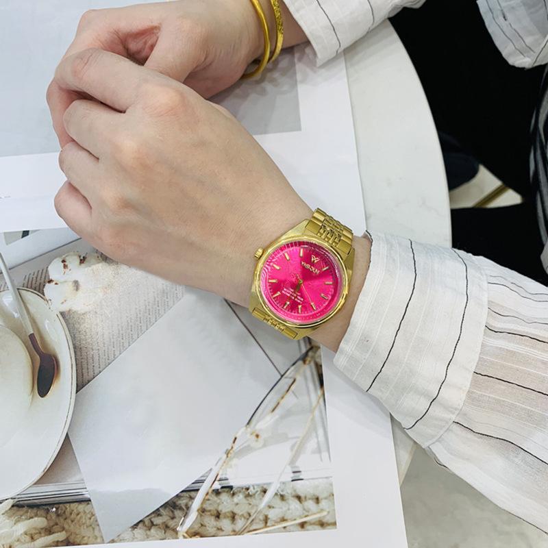 Orologio da Donna Orologio da Donna Saturno Oro Rosa Rosso