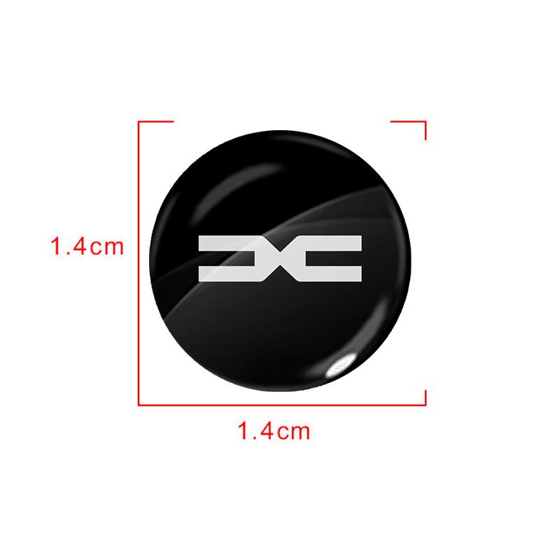 BGW1 14MM Remote car key  aluminum badge, decorative sticker For Dacia Duster Logan MCV Sandero Stepway Dokker Lodgy Car Accessories