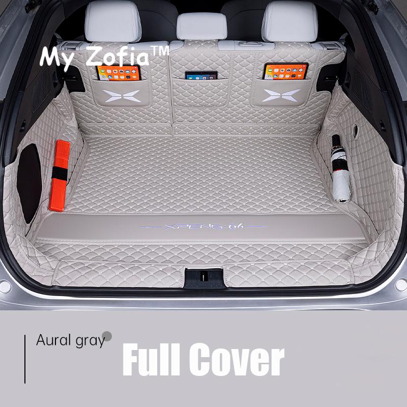 For Xpeng G6 2024 2025 2026 Car Boot Mat Rear Trunk Liner Cargo Protection Leather Mat Interior Modification Accessories