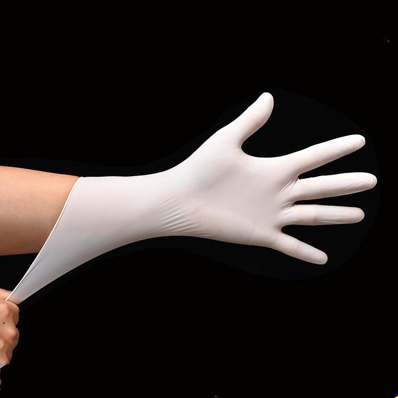 50 PAIRS Gloves Oil Acid and Alkali Resistance Housework Industrial Protection Work White Gloves