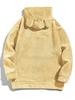 Men's Autumn/Winter Rabbit Ear Hooded Casual Sweatshirt Jacket