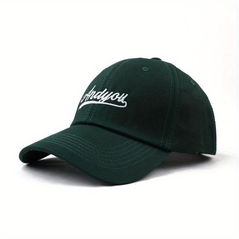 High Quality Letter Embroidered Baseball Cap Fashionable and Versatile, Casual and Eye-catching, Small Couple's Duckbill Cap