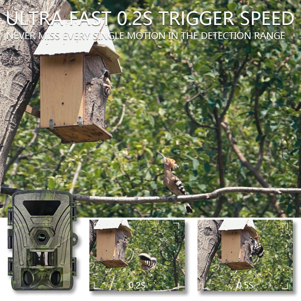 WiFi 8K HD Infrared Outdoor Hunting Camera with Screen