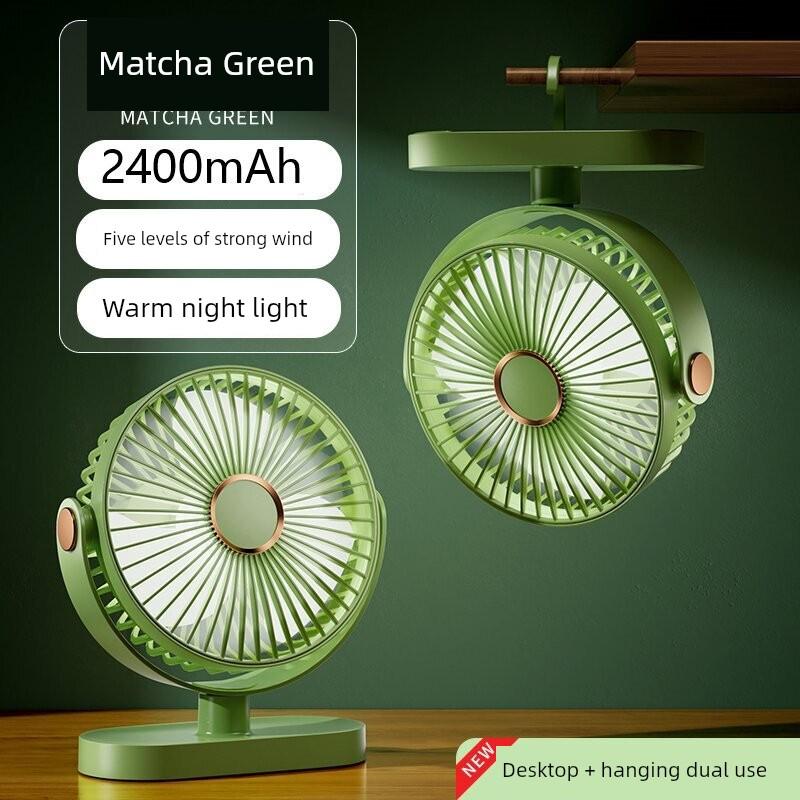 2024 New Model Desktop Mini Fan, Rechargeable, Silent, Small, Portable, Suitable for Students and Office Desks