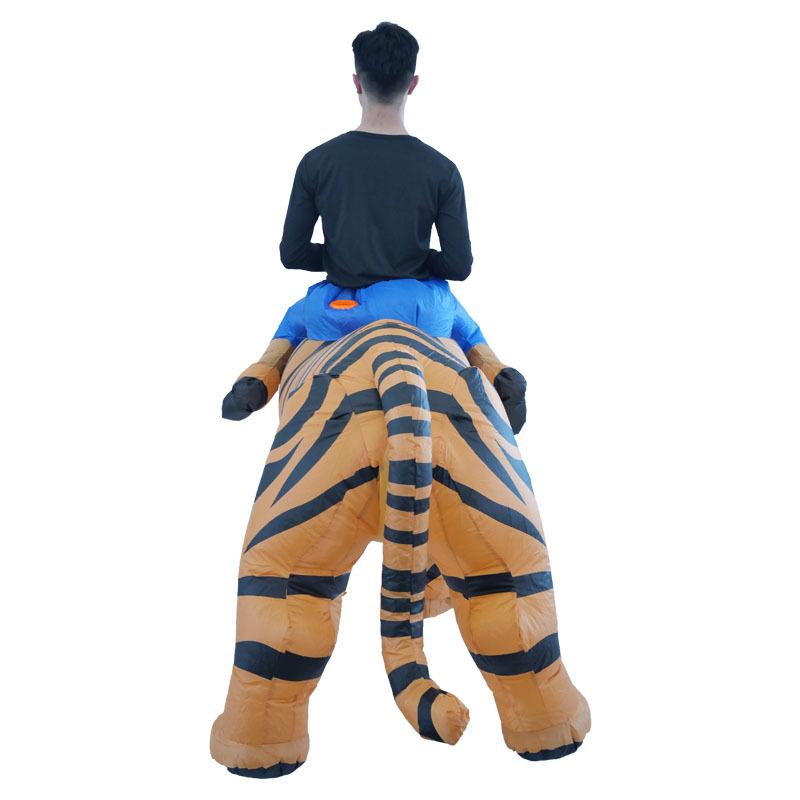 Tiger aufblasbarer Anzug reitet Bestie aufblasbares Kostüm Halloween Explosives Partyauftrittskostüm Direktverkauf
