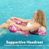 Inflatable Pool Chair Float Water Floating Chair for Women Men Summer Vacation Travel Hotel Resort Beach Lake Outdoor Party