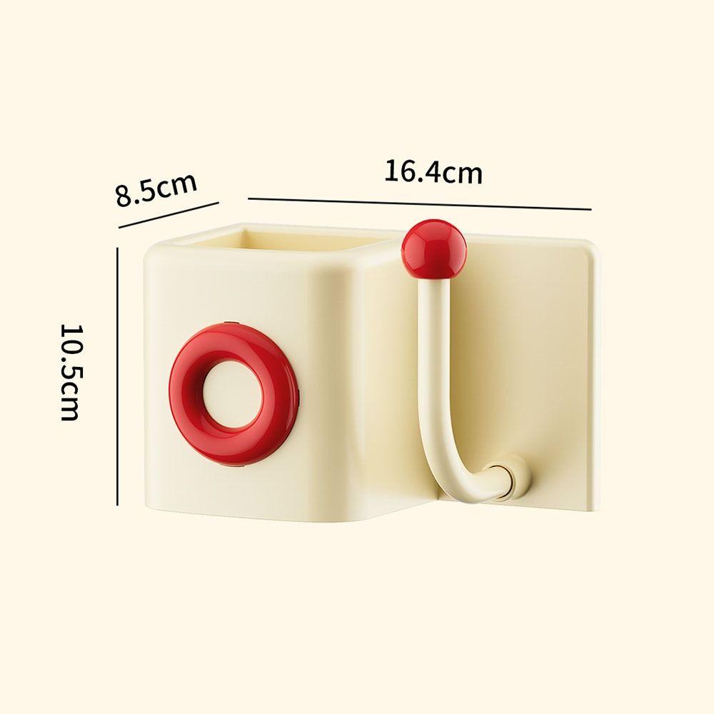 Multi-purpose No Punch Bathroom Storage Rack Reusable Wall Mounted Wall Coat Hook Key Hooks