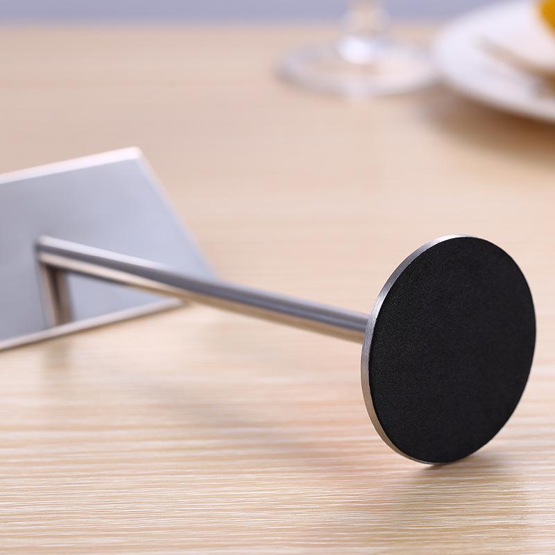 Stainless Steel Table Number Clip & Card Holder for Buffet & Hotel
