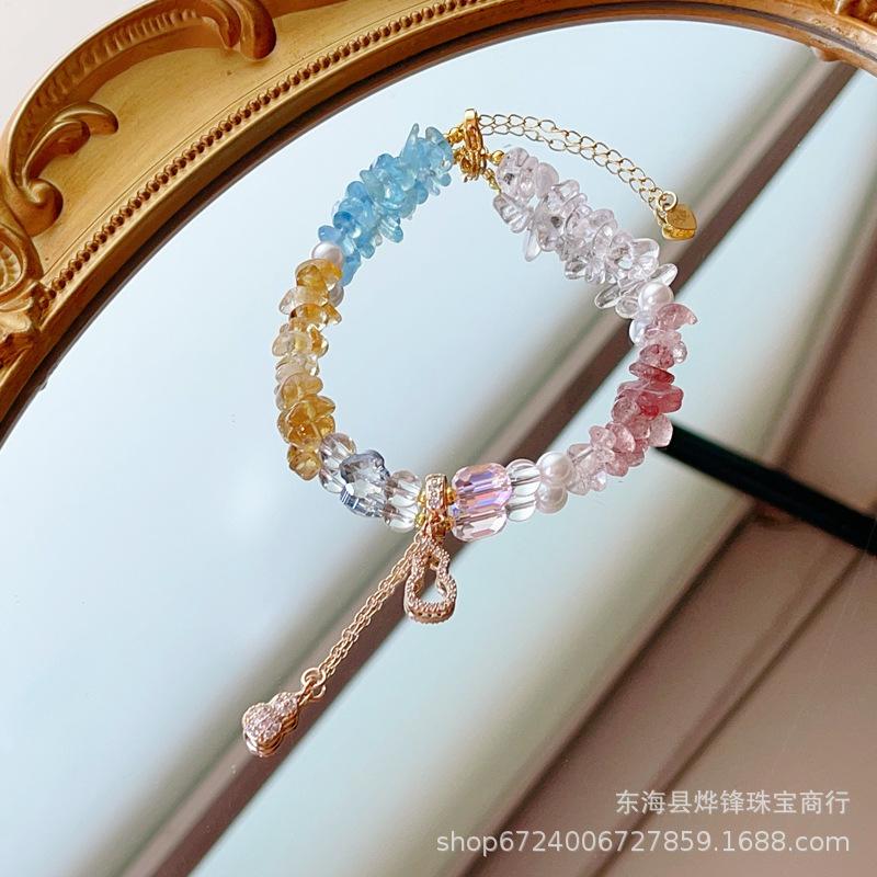 Crystal Bracelet Women's Light Luxury Niche Exquisite Small Fresh Handmade Bracelet Gifts for Girlfriends