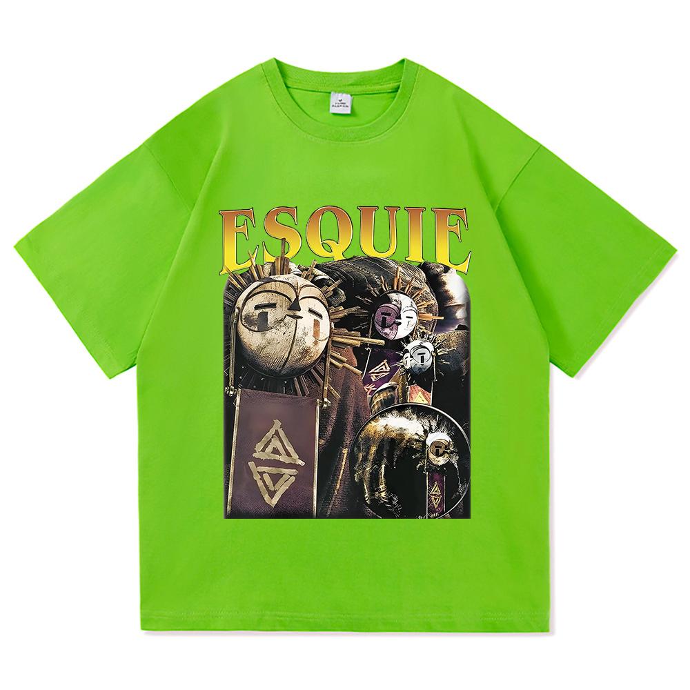 Esquie Clair Obscur Expedition 33 TShirt Whooo Wheee Menwomen Clothing Harajuku High Quality Tops Cotton TShirts Male Tees