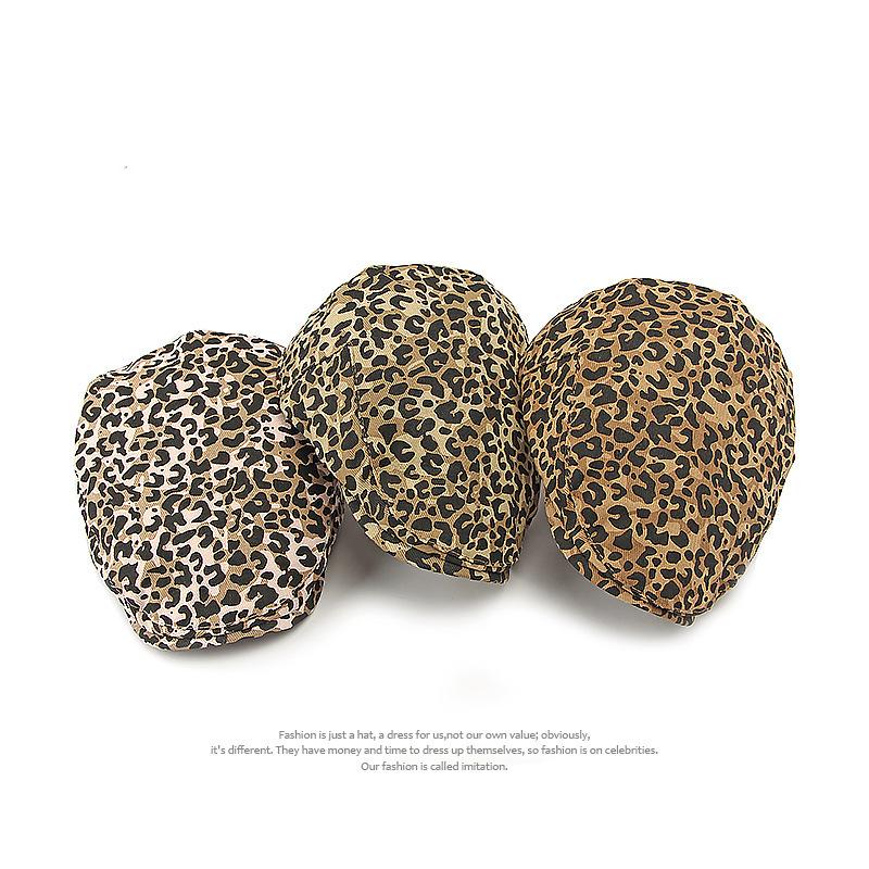 New Leopard Flower Cotton Caps For Men Hats Winter Berets British Western Style Beret Summer Hat For Women Vintage Painter'S Hat